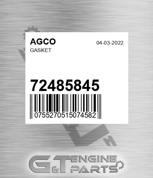 72485845 Gasket for AGCO