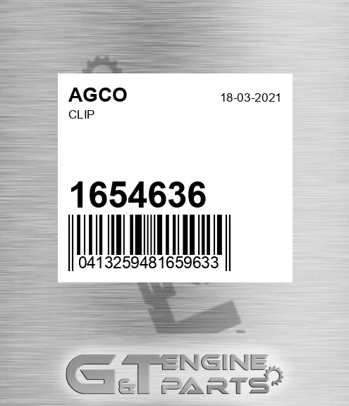 1654636 Clip for AGCO