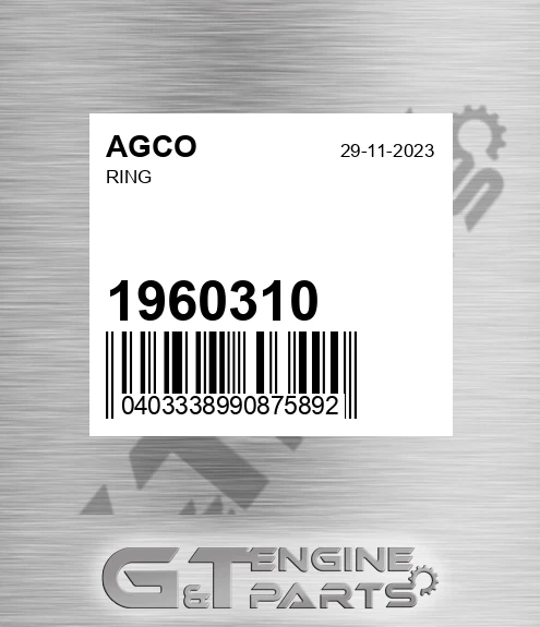 1960310 AGCO Ring