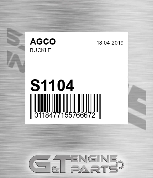 S1104 Buckle for AGCO