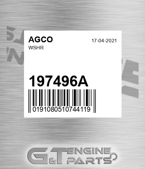 197496A Wshr for AGCO