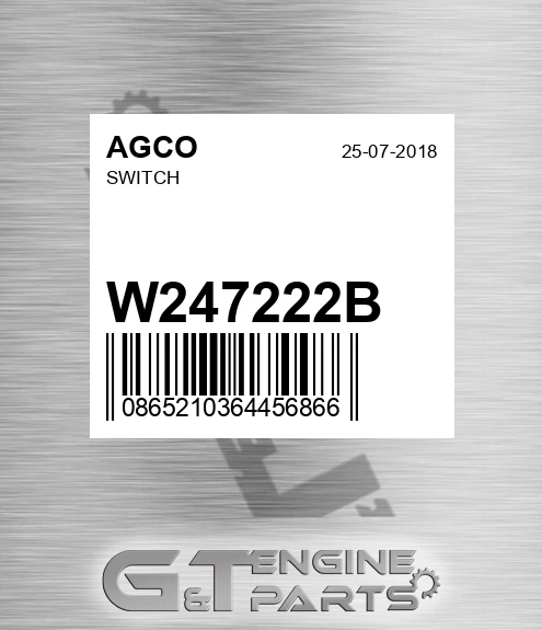 W247222B Switch for AGCO