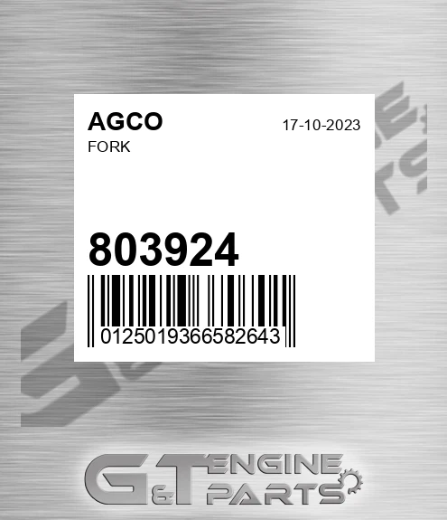 803924 Fork for AGCO