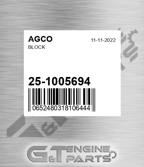 25-1005694 Block for AGCO