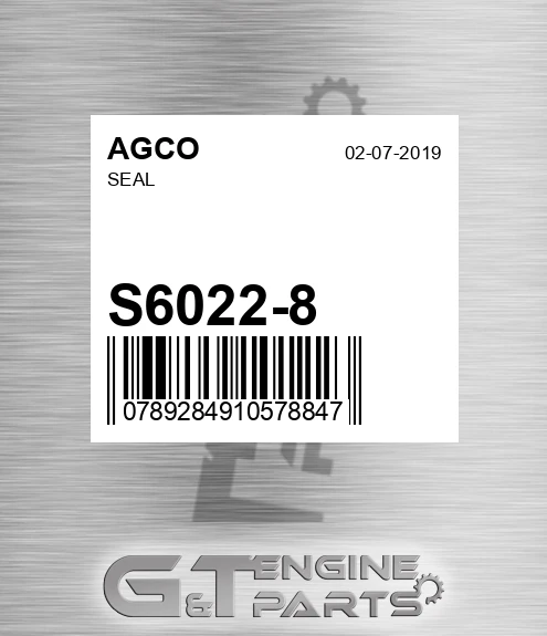 S6022-8 Seal for AGCO