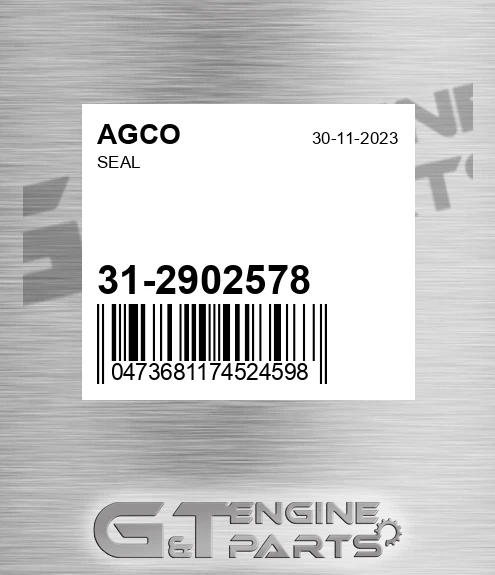 31-2902578 Seal for AGCO