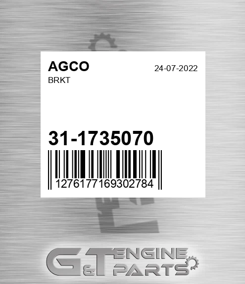 31-1735070 Brkt for AGCO