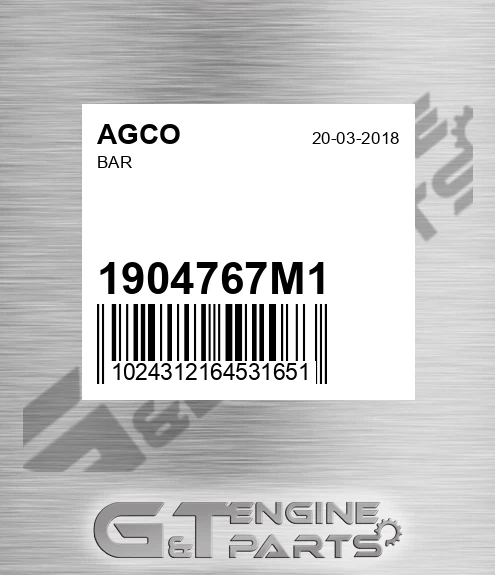 1904767M1 Bar for AGCO