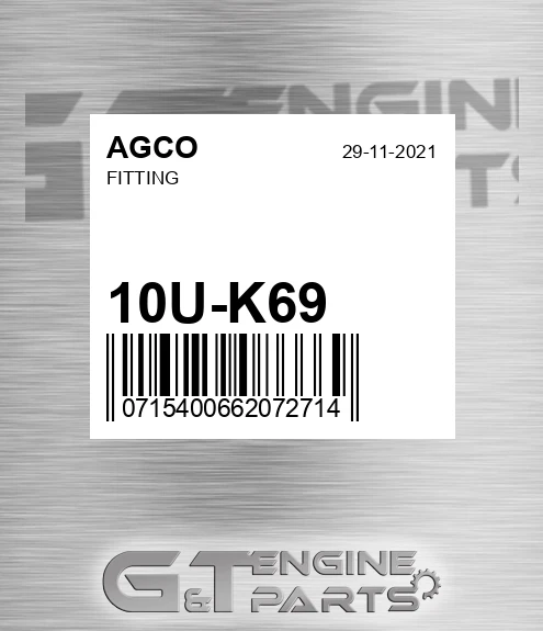 10U-K69 Fitting for AGCO