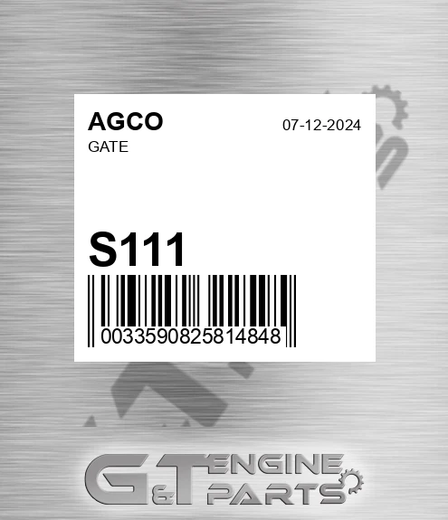 S111 Gate for AGCO