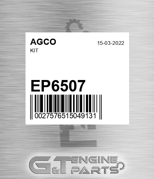 EP6507 AGCO Kit