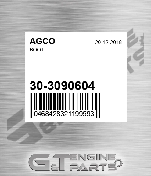 30-3090604 Boot for AGCO