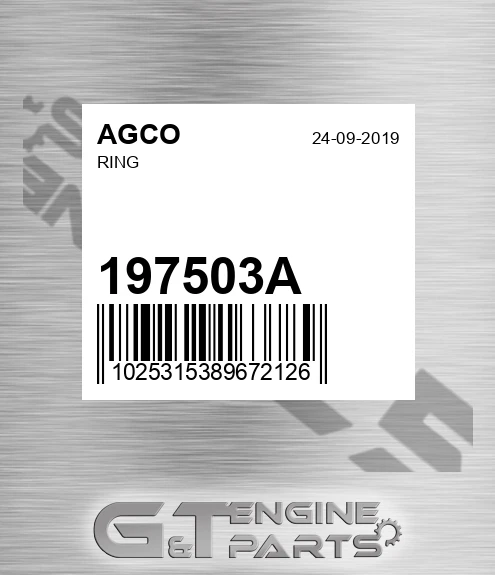 197503A Ring for AGCO