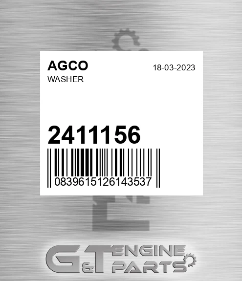 2411156 AGCO Washer