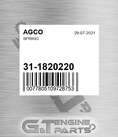 31-1820220 Spring for AGCO