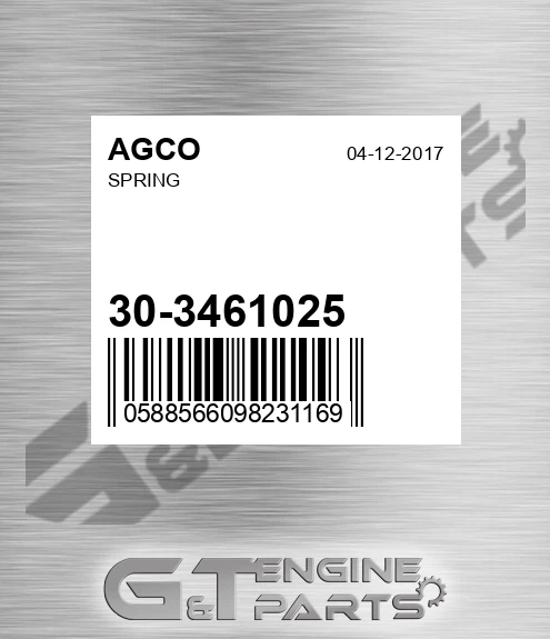 30-3461025 Spring for AGCO