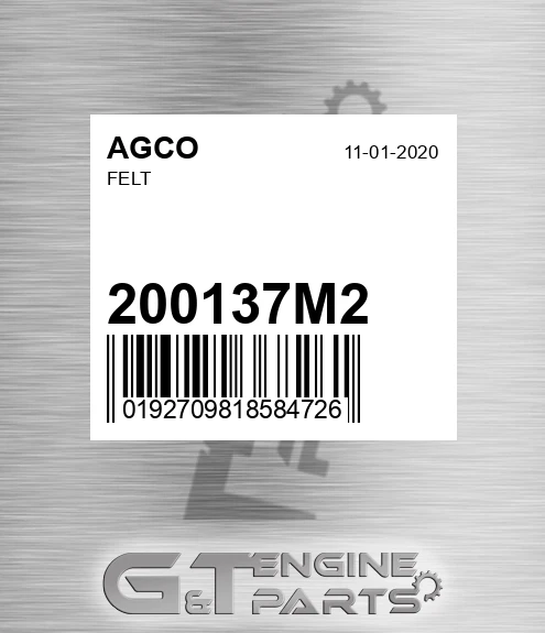 200137M2 Felt for AGCO