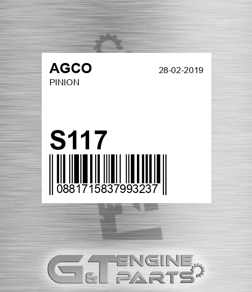 S117 Pinion for AGCO