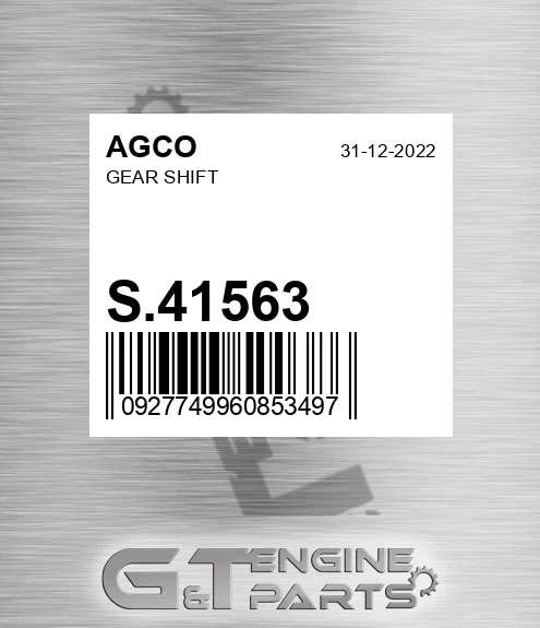 S.41563 Gear Shift for AGCO