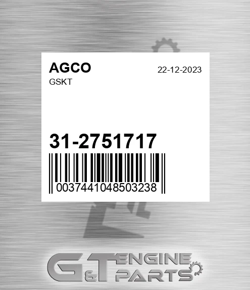 31-2751717 Gskt for AGCO