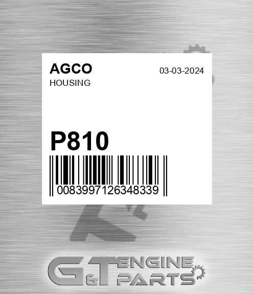 P810 Housing