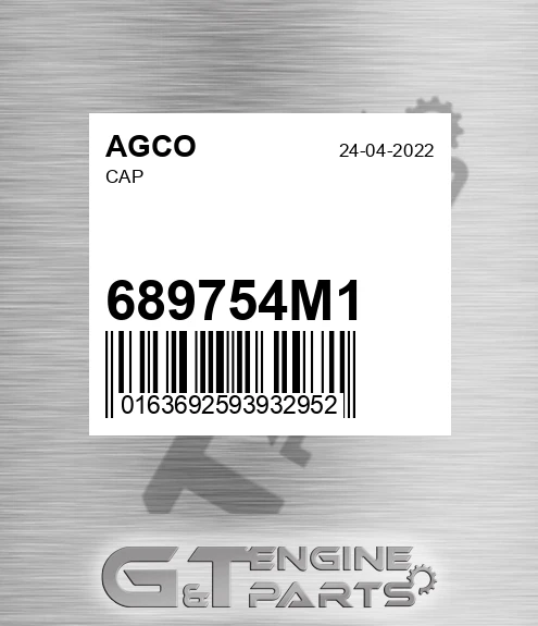 689754M1 Cap for AGCO
