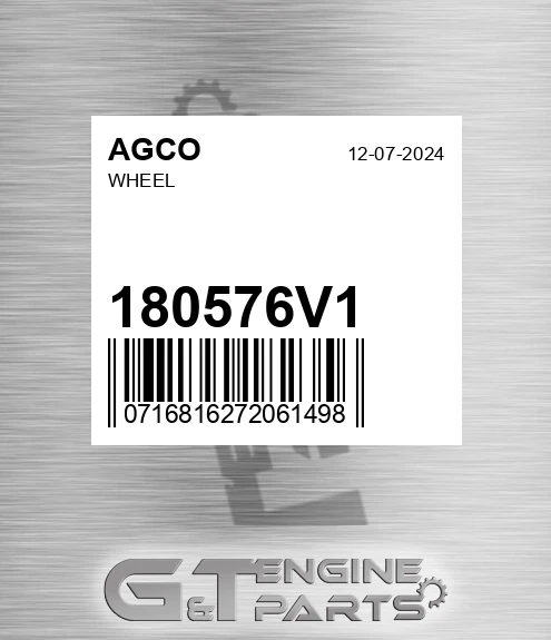 180576V1 AGCO Wheel