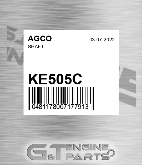 KE505C AGCO Shaft