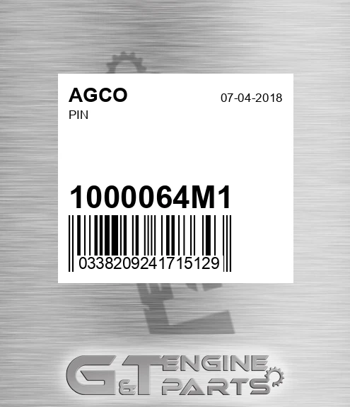 1000064M1 AGCO Pin