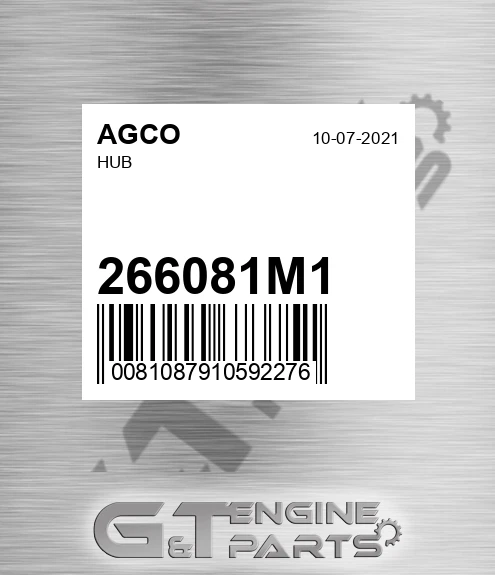 266081M1 AGCO Hub