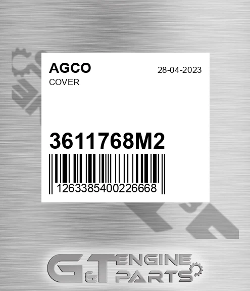 3611768M2 Cover for AGCO