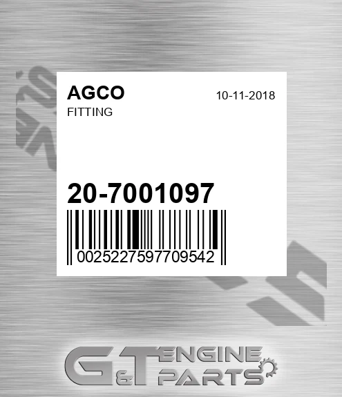 20-7001097 Fitting for AGCO