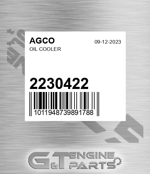2230422 Oil Cooler