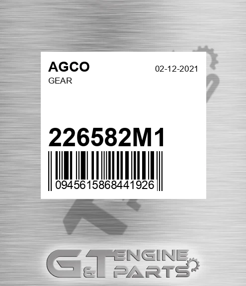 226582M1 Gear