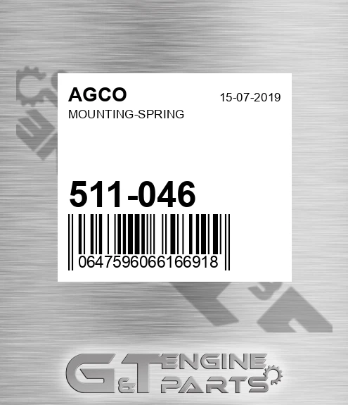 511-046 Mounting-spring for AGCO