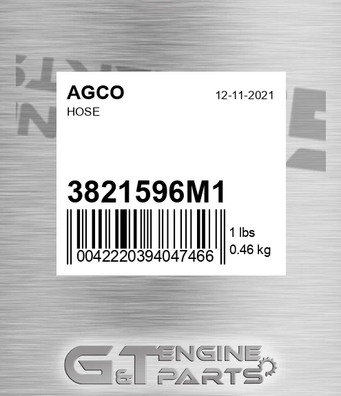 3821596M1 Hose for AGCO