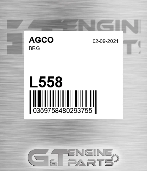 L558 Brg for AGCO