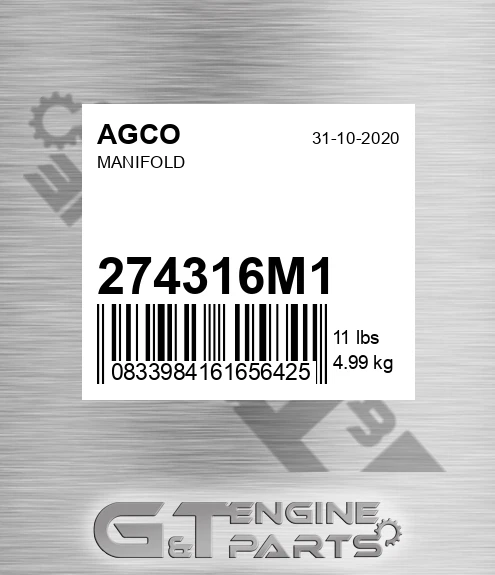 274316M1 AGCO Manifold