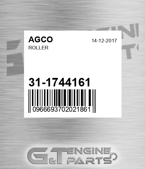 31-1744161 Roller for AGCO