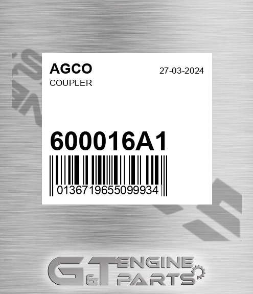 600016A1 AGCO Coupler