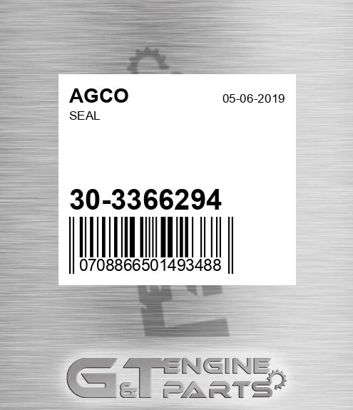 30-3366294 Seal for AGCO
