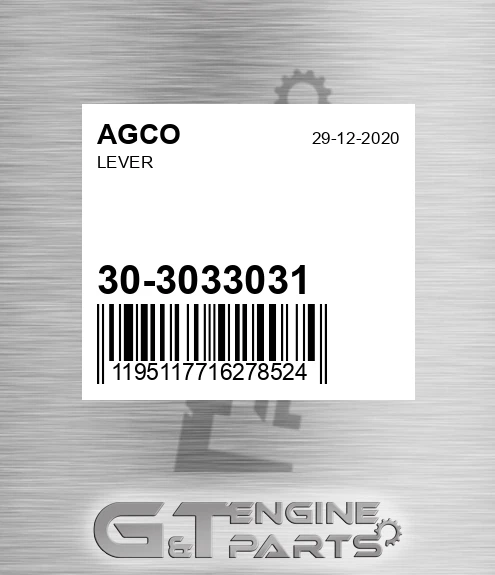 30-3033031 Lever for AGCO
