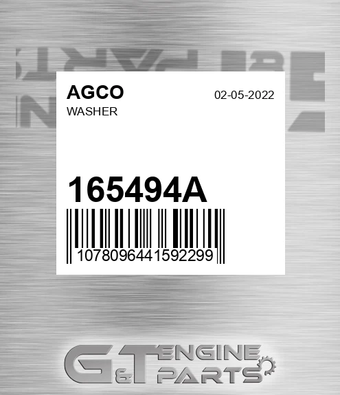 165494A Washer for AGCO