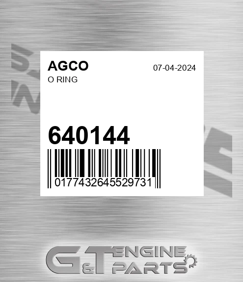 640144 O Ring