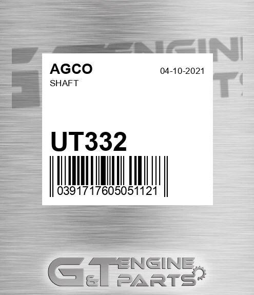 UT332 Shaft