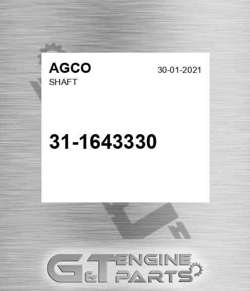 31-1643330 Shaft for AGCO