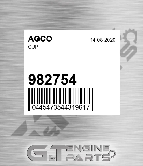 982754 Cup for AGCO