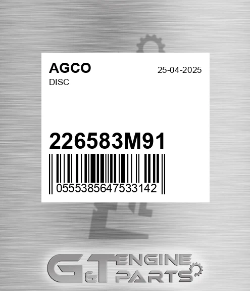 226583M91 Disc