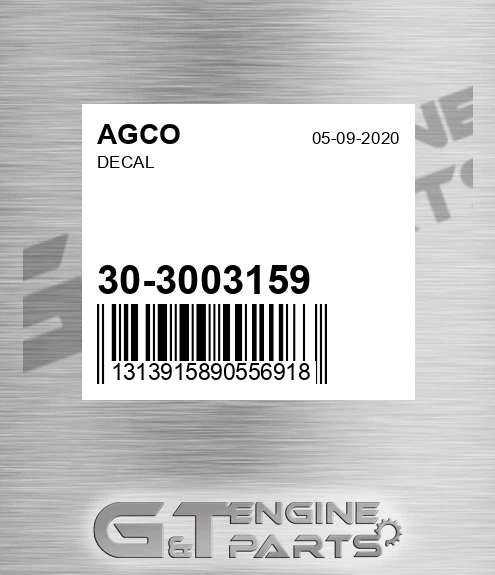 30-3003159 Decal for AGCO