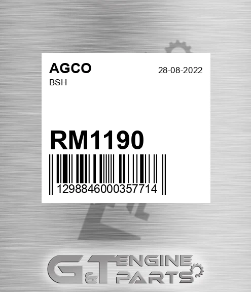 RM1190 AGCO Bsh